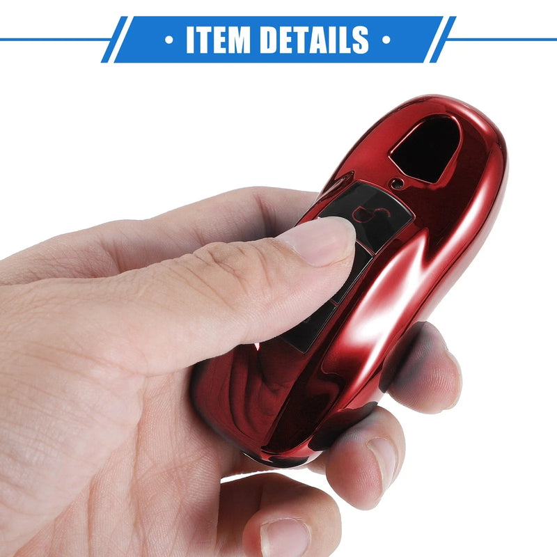 Porsche Macan (2014-2022) TPU Red 3 x Button Car Remote Key Fob Cover Case