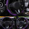 Car - Purple Black 15" Universal Steering Wheel Cover