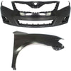 Front Bumper Cover and Right Fender Kit For 2010-2011