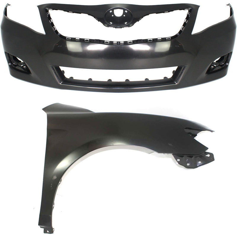 Front Bumper Cover and Right Fender Kit For 2010-2011