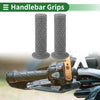 7/8" 22mm Motorcycle Hand Grips Cover Handlebar Grips TPU Dark Gray