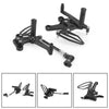 Kawasaki Z400 / Ninja 400 CNC Footrest System Black (2018-2022)