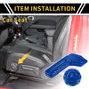 Jeep Gladiator JT (2018-2024) Blue Seat Adjustment Button Cover Trim