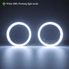 2 x 70mm COB LED Angel Eyes Halo Ring Fog Lamp Lights