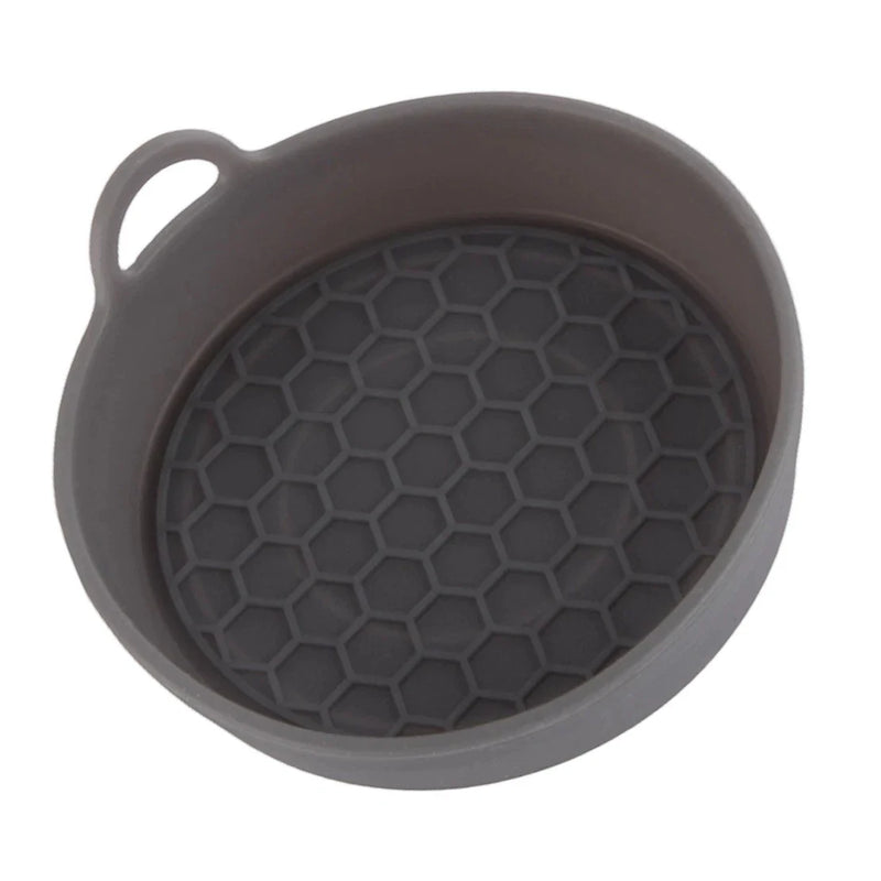 Grey Silicone Car Cup Holder Insert Anti-Slip Mat Pad 7cm
