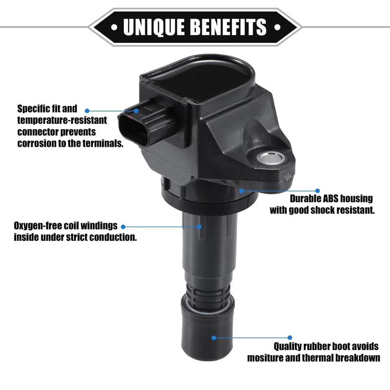 Honda Civic (2012-2015) Gray 4 x 1.8L Ignition Coils