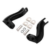 Harley Touring (1993-2025) Black / Chrome Rear Passenger Foot Peg Mounts