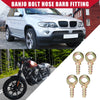 Car Motorcycle 4 Pcs Banjo Bolt Hose Barb Fitting 8mm ID 6mm OD