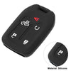 Chevrolet Silverado Black Silicone Smart Key Fob Case Cover (19 - 22)