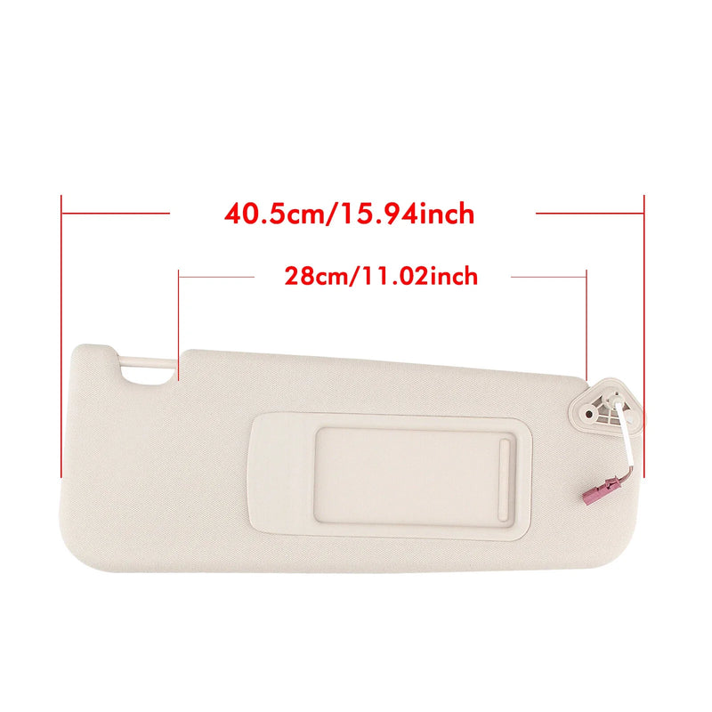 BMW E81 E90 E91 Beige Front Right Sun Visor (2007-2013)