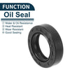 Oil Seal NBR Rubber 25x40x10mm Black 5Pcs