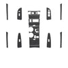 Toyota Highlander RHD Matte Carbon Fiber Interior Stickers (2008–2013)