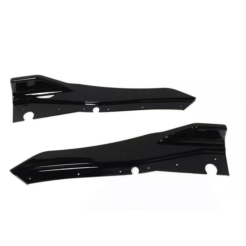 Infiniti Q50 2 x Gloss Black Rear Bumper Lip Splitters (2018-2022)