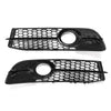 Audi A6 C6 S-line 2 x Front Bumper Fog Light Grille Covers (2005-2011)