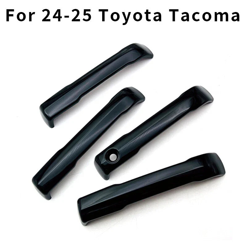 Toyota Tacoma Glossy Black Side Door Handle Cover Trim (2024–2025)