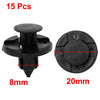 Nissan 15 Pcs 8mm Black Plastic Rivet Clips