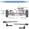 Ford Explorer 4pcs Front Inner Outer Tie Rod Ends (2002-2003)