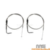 Harley Sportster XL883 XL1200 Stainless Throttle Cable Wires (1996-2015)