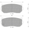 Kia Carens Rear Disc Brake Pads Set (2000-2002)