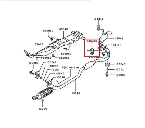 Mitsubishi Lancer Cedia Sedan Exhaust Muffler Hanger (2001-2013)
