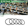 Make Model Oil Seal / 112x122x6mm / Seal Ring Rotary Shaft Seal NBR Black 5 Pcs
