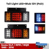 Tail Light LED 12V Pair Fits Isuzu Elf N-Series NPR 350 250 Truck 1985-16 D06