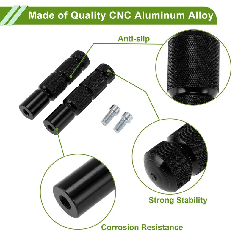 Honda Grom MSX125 Aluminum Alloy Black Motorcycle Foot Pegs (2013-2023)