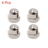CG125 4pcs 10mm Thread Dia Chrome Shock Absorber Screw Nut