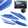 Car Universal ABS Plastic Front Bumper Canards Splitter Fins Spoiler