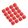 Volkswagen Golf, Passat, Beetle 17mm Red Wheel Lug Nut Bolt Cover Caps