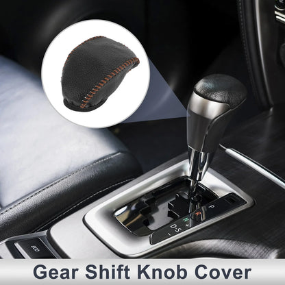 Car Gear Shift Knob Cover for Toyota RAV4 2019-2024 - 1 x Pebbled Black Brown