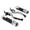 Honda CBR125R CBR250R Silver Extendable Brake Clutch Levers (2004-2016)