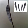 4 x Car Door Crash Protector Edge Guard Bumper Bar Anti-Rub Strips Black