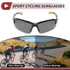 Motorcycle Goggles Deep Gray Lens Black Yellow Frame Tri-acetyl Cellulose
