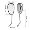Kawasaki, Honda 10mm Rearview Mirror Pair