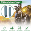 Motorcycle 25mm Hand Grips Cover Kit TPU Blue