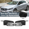 Mercedes-Benz W176 W246 Rearview Mirror Cover Cap 2 x Black Carbon Fiber