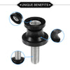 Make Model 2 x Motorbike Swingarm Spools 10mm CNC Swing Arm Sliders Stand Black