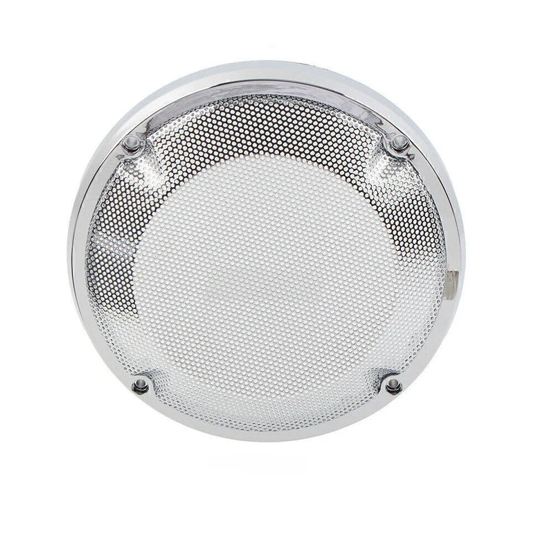 Harley Touring (1983-2020)  Chrome 6.5" Saddlebag Lid Speaker Grill Covers