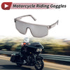 Motorcycle Silver Tone Lens Gray Frame 1 Pcs Motorcycle Riding Goggles