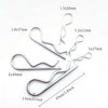 Car Mechanic Hitch Pin Clip / 100 PCS / Carbon Steel Zinc Plated