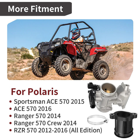Polaris Sportsman ACE 570 Throttle Body w/ Intake Manifold (2015–2016)
