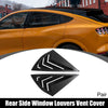 Ford Mach-E (2021-2022) Carbon Black Rear Side Window Louvers Vent Covers