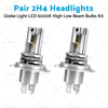 Car H4 LED Headlight Bulbs 6000K High Low Beam