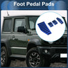 Suzuki Jimny (2018-2022) Blue 4 Pcs Manual Foot Accelerator Pedal Covers