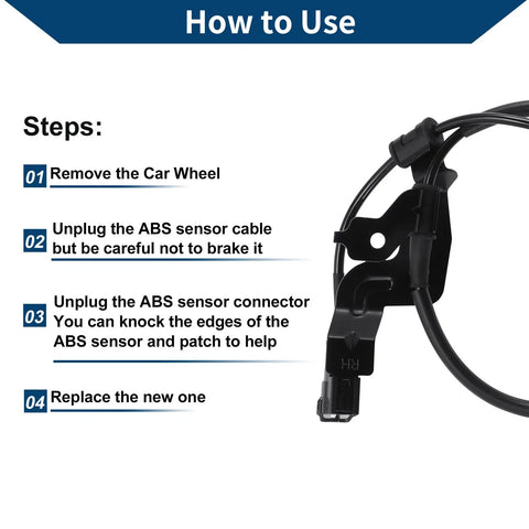 KIA SORENTO 2WD ABS Wheel Speed Sensor (2003-2009)
