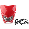 MX Enduro Dirt Trail Bike 250cc Red Headlight Lamp