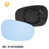 BMW 328i Rearview Right Mirror Glass with Backing Plate Heated