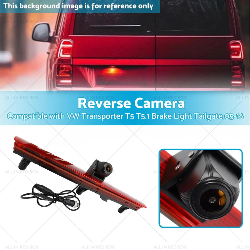 VW Transporter T5 T5.1 Brake Light Tailgate Reverse Camera (05-16)