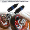 Make Model 8mm Aluminum Alloy Motorcycle Slider Frame 2 Pcs Blue